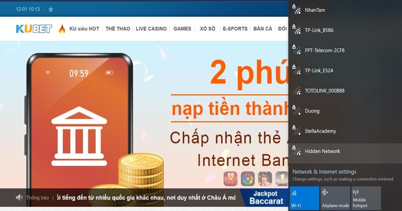 Thông tin Kubet bị sập khiến người chơi hoảng loạn